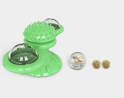 Windmill Spinning Cat Toy – Suction Cup Interactive Fun