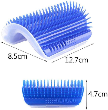 Self-Groomer Cat Brush – Interactive Massager & Toy