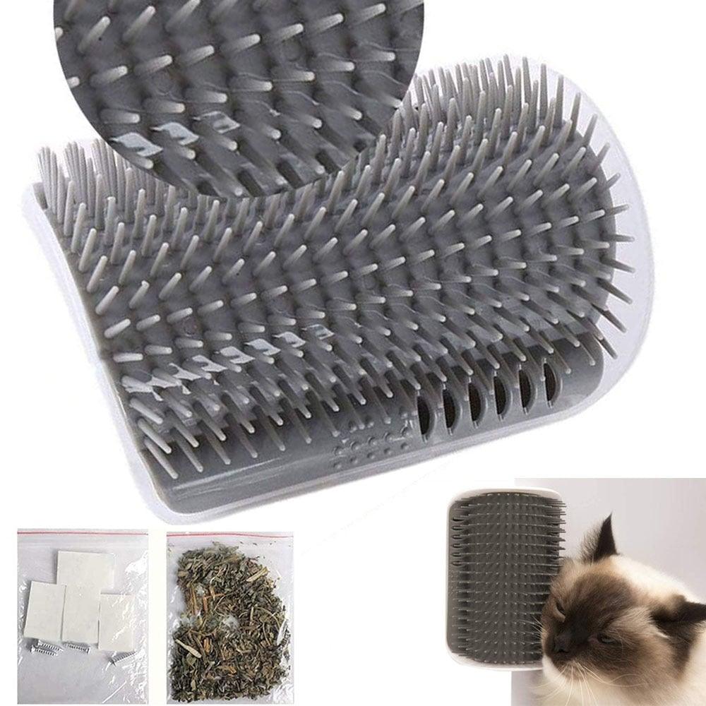 Self-Groomer Cat Brush – Interactive Massager & Toy